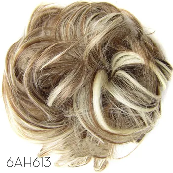 Синтетични Гъвкави Снопчета Коса Къдрава Дъвка За коса Перука Разтеглив Мръсни Вълнообразните гумени ленти за коса Обвивка За изграждане на cauda equina За жени