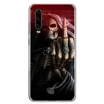 Мрачен Reaper Черепа на Скелет на Калъф за мобилен телефон Huawei P50 Pro P40 P30 Lite P20 P10 на Корпуса Mate 10 Lite 20 30 Pro 40 Калъф Капа Обвивка