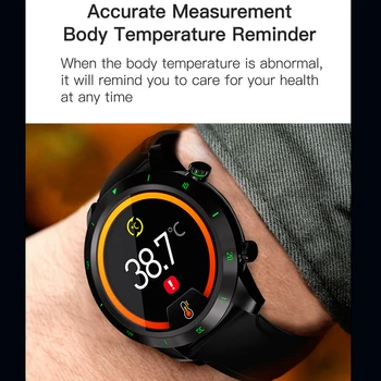 Новите Умни часовници с пълен сензорен екран за жени 2021 Смарт часовници за мъже IP68 Водоустойчив Температурата на тялото Монитор на сърдечната честота Reloj Inteligente Mujer
