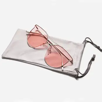 Чанта за очила от мека тъкан калъф за слънчеви очила, прахоустойчив, Водоустойчив калъф за очила, Аксесоари за очила Черен бял сив Чанта за слънчеви очила