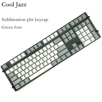 Cool Jazz pbt Cherry mx Механична клавиатура капачки за комбинации 151 клавиш на боята с основата череша профил 1,75 клавишите за смяна на iso за Corsair STRAFE K65