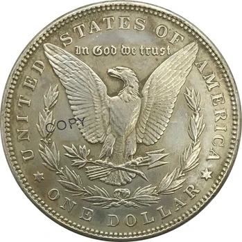 1897 Съединените Щати Морган 1 Един Долар Мельхиоровое Покритие Сребърни Предмети с Колекционерска стойност Копие монети