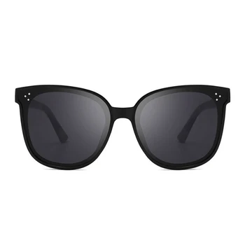 Нови Слънчеви Очила с плосък Покрив Извънгабаритни Очила Дамски Квадратни Слънчеви Очила Дамски Модни Известна Марка Нитове Черни Очила Gafas De Sol