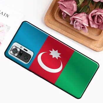 Калъф за мобилен телефон с флага на Азербайджан Бъта за Xiaomi Redmi Note 11 Pro Redmi Note 10 Pro 9 8 Note 10S 9S 9А 9В 9T на Кутията