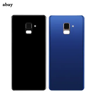 Нова Задния Капак на Отделението за батерията На Samsung Galaxy A8 A530 A530F 2018 Задната със Стъклен Капак на Корпуса С/Без Обектив Безплатна Подмяна на Етикети
