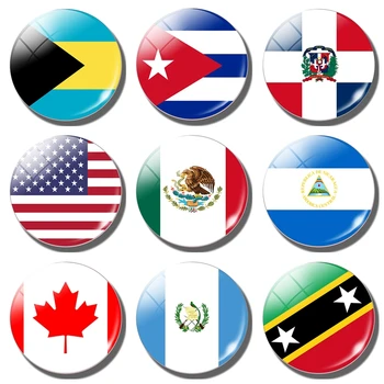 Флаг Магнит За Хладилник Бахамски Острови На Съединените Щати Канада Канада, Куба, Гватемала Мексико Страната Туристически Сувенирни Магнити За Хладилник