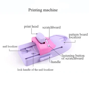Нийл-Арт направи си САМ Оборудване на Принтера Печатни Шаблон Печат прекрасен дизайн Ноктите Машина Набор за пробиване Лекота на Работа, Инструменти за нокти