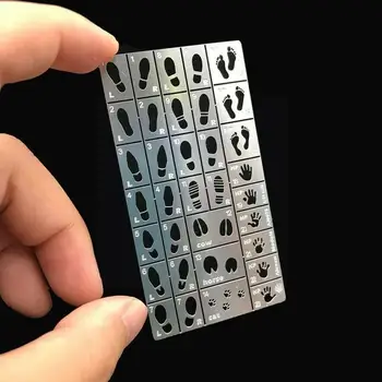 Отпечатък на пръстови отпечатъци Прес-форми 1/35 Мащаб с Общо Предназначение Шаблони на пръстови отпечатъци за Alexen AJ0075 Аксесоари за модели J4N1