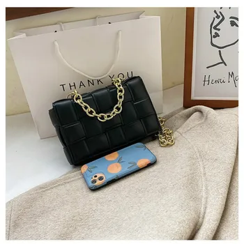 Луксозни чанти, Дамски чанти Дизайнерски малка модерна чанта Дамска чанта от изкуствена кожа за пазаруване Чанта за рамо за момичета Прашка Чанта