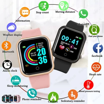 2021Smart Часовници За мъже, За жени, Умни Часовници на Сърдечния ритъм Стъпка Калории, Фитнес Проследяване на Спортен Гривна за Apple Android Смарт часовници