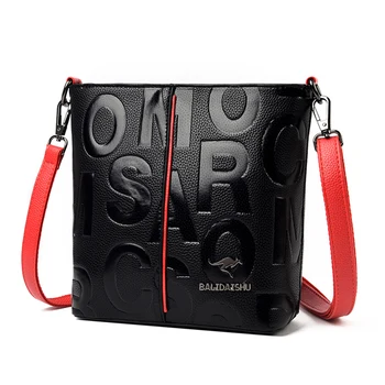 Модна дизайнерска дамска чанта с писмото по образец 2021 Дамска чанта на рамото Луксозен дизайн с Висококачествена кожена дамска чанта-месинджър