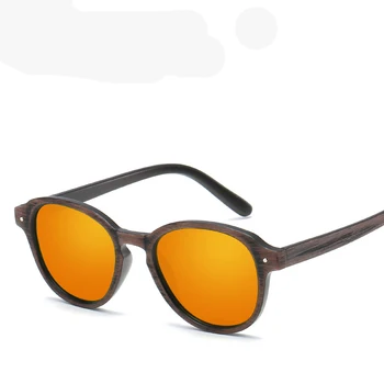 Слънчеви очила с цветен филм Vintage Слънчеви Очила с дървесно зърно на Мъже, Жени на Оризово Зърно За нокти Ретро Слънчеви Очила на Известни марки на уеб дизайнер