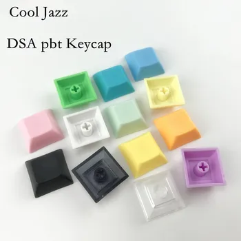 Cool Jazz dsa pbt капачка за ключове 1u смесен цвят зелен жълт син бял Прозрачни капачки за игрални механични клавиатури