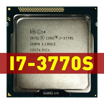 Intel Core i7-3770S i7 3770S i7 3770 S 3,1 Ghz Четириядрен восьмиядерный процесор 65 Watt Процесор в LGA 1155 пакет