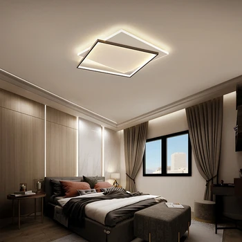 Led лампа в основната спалня и лесен модерен тавана лампа nordic net червена светлина в стаята атмосферното осветление началната дневна