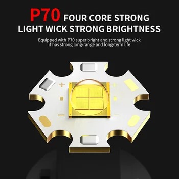 2021 Нов XHP70.3 LED Тактически Фенери USB Акумулаторни 1600LM 3 Режима на Фиксиран Фокус Фенерче Факел за Къмпинг, Лов и Туризъм