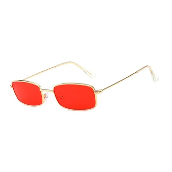 OEC CPO Модни Метални квадратни слънчеви очила Мъжки Маркови дизайнерски Реколтата, черни, Червени, жълти слънчеви очила Луксозни Дамски очила с UV400 O60