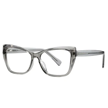 Модерен Квадратен Анти-Сини Очила Дамски Плоски Лещи TR Дограма Прозрачни Лещи за Защита на Очите От Късогледство По рецепта на Оптични Очила