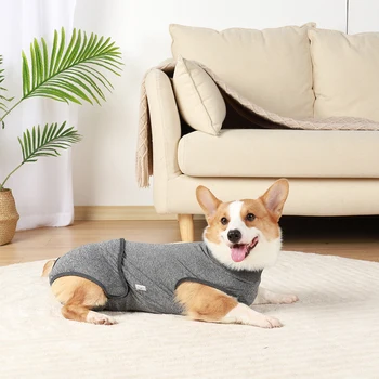 Дрехи За кучета от Есенно-зимната пижама за домашно Обслужване на Дрехи За домашни любимци Физиологична дрехи за кучета Постоперативни Гащеризон