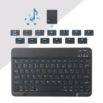 Мини Безжична Клавиатура Bluetooth-съвместими Клавиатури За Ipad Телефон, Таблет Акумулаторна Клавиатура Подкрепа за Android и Ios