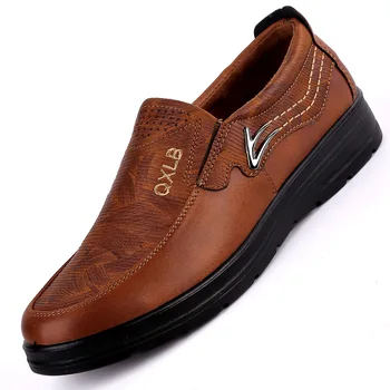 Пролет-есен модни кожени обувки за шофиране Нова марка на Престижно мъжки Ежедневни обувки, Мъжки обувки на равна подметка S11530-S11553 Morliron