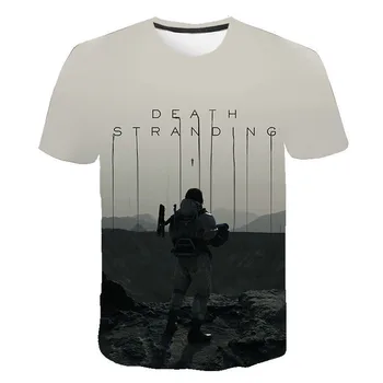 Death Stranding Тениска Игра 3D Принт Градинска Дрехи на Мъже, Жени Мода Негабаритная тениска Деца Момче на Хип-хоп Потници Тениски Homme Camiseta