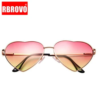 RBROVO 2021 Нови Vintage слънчеви очила във формата на сърце За жени на Марката-дизайнер Бонбони Наклон цветове Слънчеви очила На Открито Очила Oculos De Sol