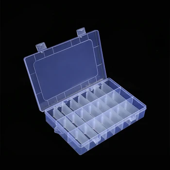 Пластмасови Кутии за бижута Пластмасова Кутия За Инструменти Регулируема Органайзер за Мъниста Гривна подарък Кутия за бижута Опаковка Размер 12