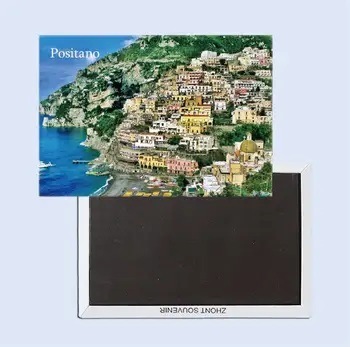 Здраво къща на хълма, Позитано Италия Туристически сувенири 22962 Магнитен хладилник