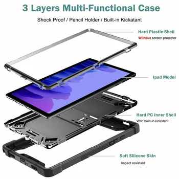 Устойчив на удари Защитен калъф със защита от удари за Samsung Tab A 10,1/Tab A 8,0 Galaxy Tab S7 11