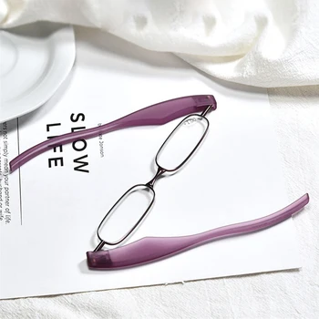 Въртящи се на 360 Очила За Четене на Мъже, Жени Сгъваеми ултра-леки Очила За Четене от Компютър За Рецепта Пресбиопия С Диоптър +1,0 +1,5