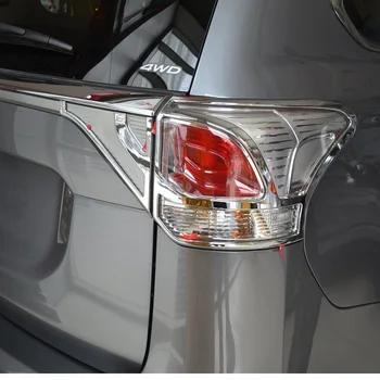 За Mitsubishi Outlander 2013 ABS Хром Задна Задна Светлина Лампи Капак Тапицерия Задна Светлина Етикети Аксесоари за полагане на автомобили