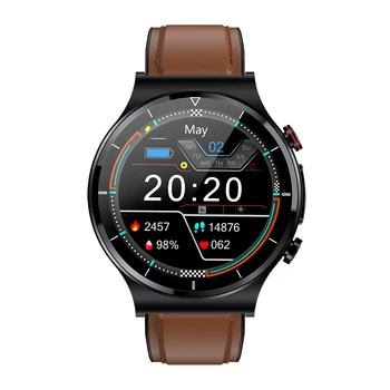 Смарт часовници E88 За мъже следи температурата на ЕКГ ТОЧКИ Спортен Фитнес тракер Безжично Зарядно Устройство MAX4 Смарт часовници за Android и IOS
