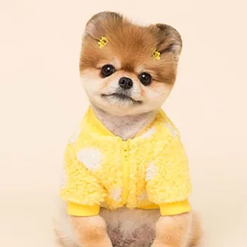 Удебелена топли дрехи за кучета Bichon Мечето плюшено пуловер Неща, шнауцер Пуловер Кученце Зимни дрехи Двуногая облекло