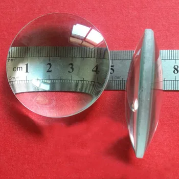 50 мм Оптично Стъкло с Фокусно разстояние 50 mm, Двойно Изпъкнали Конденсационная Стъклена Леща Оптика двойно изпъкнала Леща Увеличително Стъкло Лещи 1 бр.