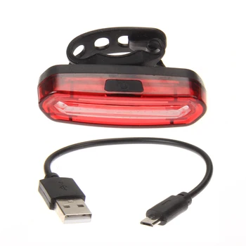USB Акумулаторна COB Задни Велосипеден фенер Задна Светлина Предупреждение за сигурност на Велосипеди фенер Предна Задна Задна Светлина 4 стила Форми на 6 LED Светкавица