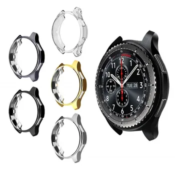 Калъф за Samsung Galaxy Watch 46 мм 42 мм калъф Gear S3 frontier калъф galss броня меки аксесоари за умни часовници с покритие защитната обвивка