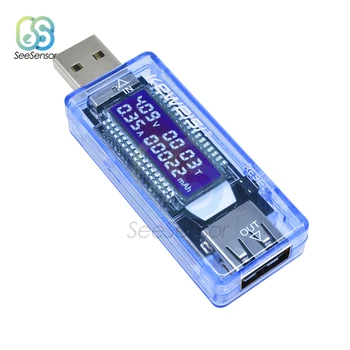 USB LCD дисплей за Текущото Напрежение на Зарядното Устройство Тестер Капацитет на USB Зарядно Устройство за Д-р Детектор на електромера Волтметър Амперметър на Мобилния Тестер за Батерии