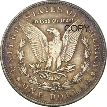 Съединените Щати 1 Долар, Един Долар Морган 1886 o Мельхиоровые със сребърно покритие копирни монети