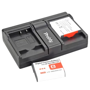 2 бр. Probty NP-BG1 NP BG1 Батерия за Камера + USB Двойно Зарядно устройство за SONY DSC W130 W210 220 стилен компактен дизайн, w300 H10 H50 H70 W290 WX10 H55 HX9 T20