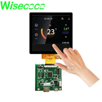 Wisecoco 4-инчов TFT LCD дисплей с квадратна Екран Емкостная Тъчпад 480x480 SPI+RGB Интерфейс POS и четец на карти Умен Дом