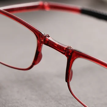 Сгъваеми Очила За четене с футляром За мъже и жени TR90 Прозрачни Лещи на Очила за старческо Лупа Очила с Диоптър +1,0~ +4,0