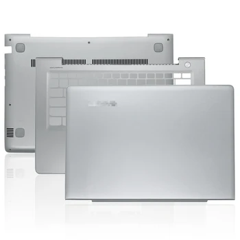 НОВА Оригинална Делото на LCD/Поставка за дланите Отдолу Калъф за лаптоп Lenovo 510S-14 серия 310S-14 Горния Капак, Сребрист Цвят