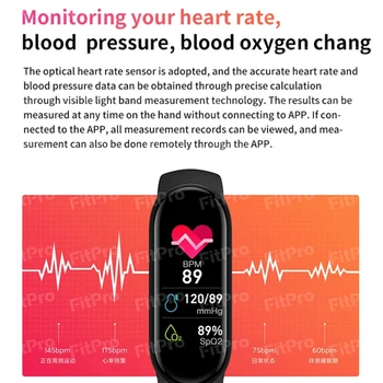 Най-новият M6 Smart Band Часовници гривна Гривна Фитнес тракер Кръвното Налягане Сърдечната Честота на наблюдение на Сърдечната честота Гривна за умни Часа