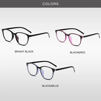 Класически Очила за късогледство Със Степен на Жените и Мъжете Черни Очила В Рамки от Очила За Четене Анти-Сини Очила компютър от -1,0 до -6,0
