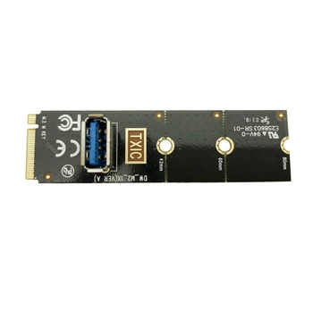 H1111Z NGFF M. 2 Слот За USB3.0 PCI-E Странично Card M2 удължителен кабел Слот Адаптер За Майнинга БТК/ETH