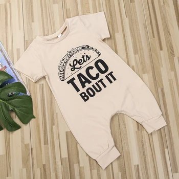 Pudcoco Модни Нови памучни гащеризони за новородено За малки момичета и момчета, ТАКО ЗА ТОЗИ Летен Гащеризон Детски дрехи Екипировки 3-18 м