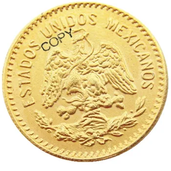 1910 Мексико 10 Песо Позлатен копирни монета