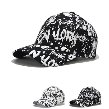 Градинска Шапка с графити, Модни мъжки Студентска шапка в стил хип-хоп, Женска модерна бейзболна шапка с принтом всички цветове