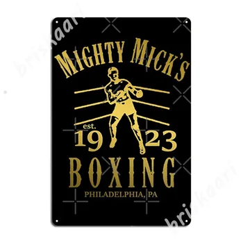 Боксовия зала на Могъщия Мика Метални Табели Стенни Пещера Клубен Бар Персонализирате Плакат Лидице знак Плакати